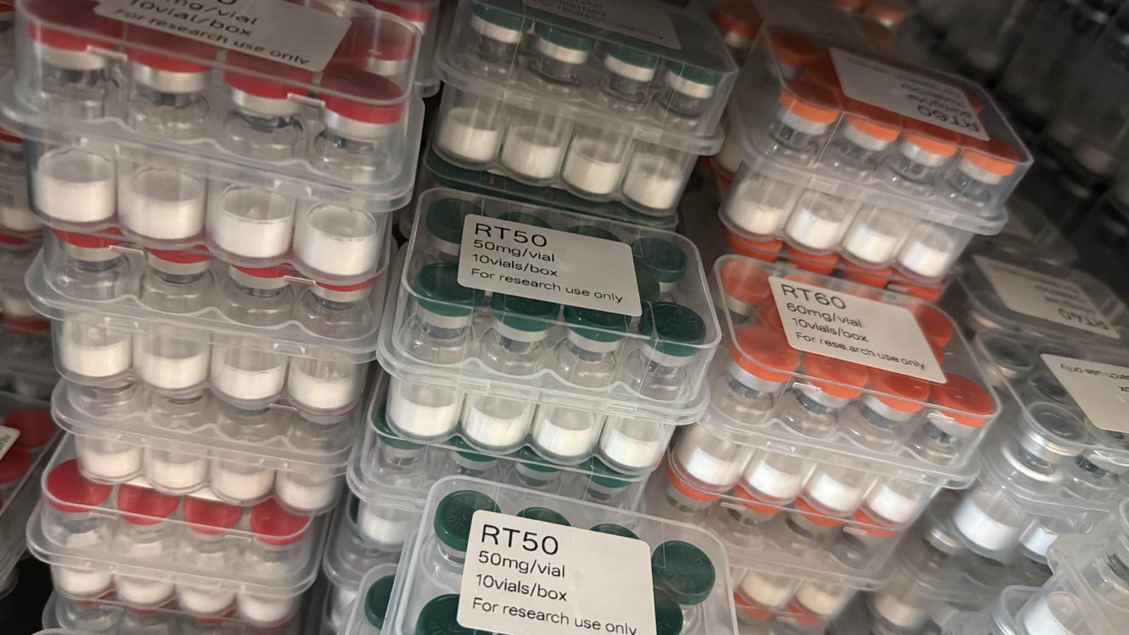 Warehouse peptide kit boxes